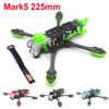 DKNTZO 5 Inch Racing FPV Drone Frame Kit, MARK5 5 inch 225 FPV Carbon Fiber Racing FPV Drone Frame 225mm Wheelbase with 5mm Arm for 5 inch Propeller Racing FPV for Air Unit HD/for Vista/for Analog view 2