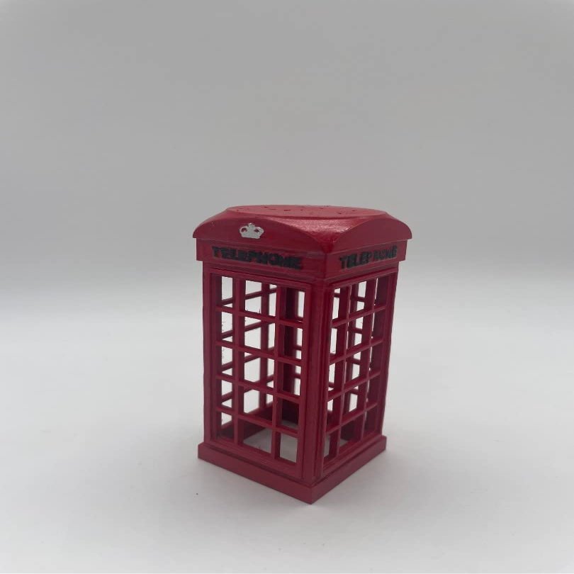 Greenhills Scalextric Carrera Slot Car 1:32 Scale Painted UK Telephone Box Black lettering - NEW - MACC936 ##x
