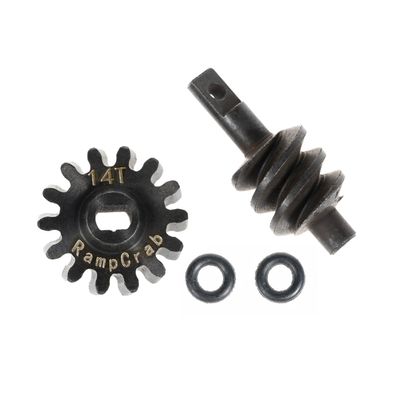RampCrab Overdrive Differential Gear Set 14T, Hardened Steel, 1/24, Upgrade Parts for Axial SCX24 Bronco Deadbolt JLU B-17 Gladiator C10, 1/24 RC Crawler Car