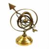 Brass Armillary Sphere With Arrow Nautical Maritime Astrolabe Globe Decor view 2