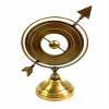 Brass Armillary Sphere With Arrow Nautical Maritime Astrolabe Globe Decor view 3
