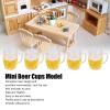 Luqeeg Miniature Beer Cups - Miniature Beer Mugs DIY Miniature Dollhouse Kit Dollhouse Decoration Accessories - 20 Pack view 2