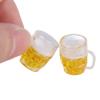 Luqeeg Miniature Beer Cups - Miniature Beer Mugs DIY Miniature Dollhouse Kit Dollhouse Decoration Accessories - 20 Pack view 4
