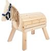Small Foot Compact Wooden Horse with Headcollar, from 3 Years, Indoor and Outdoor, 12313, Beige view 1