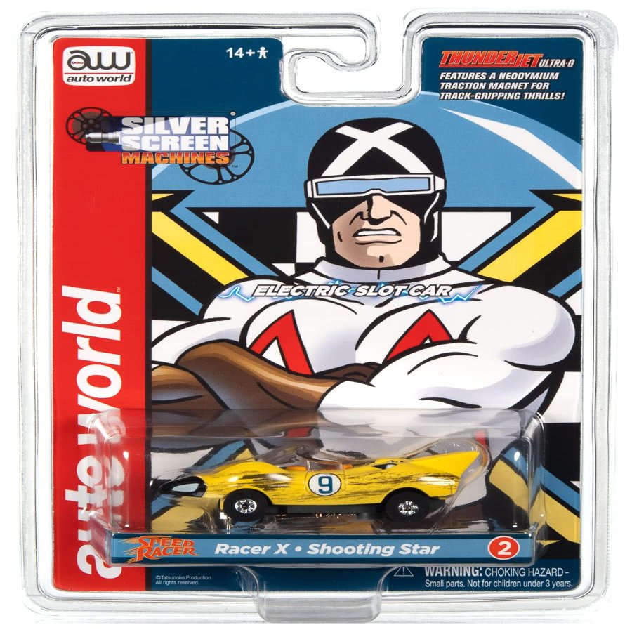 Auto World Thunderjet Speed Racer - Shooting Star Racer X (Race Worn) HO Scale Slot Car