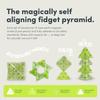 Speks Geode Magnetic Fidget Toy | Sensory Desk Toy for Adults & Teens 14+ | Stress Relief Gift | Pyramid, Peridot view 3