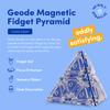 Speks Geode Magnetic Fidget Toy | Sensory Desk Toy for Adults & Teens 14+ | Stress Relief Gift | Pyramid, Cobalt view 2