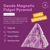 Speks Geode Magnetic Fidget Toy | Sensory Desk Toy for Adults & Teens 14+ | Stress Relief Gift | Pyramid, Quartz view 2