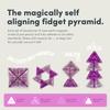 Speks Geode Magnetic Fidget Toy | Sensory Desk Toy for Adults & Teens 14+ | Stress Relief Gift | Pyramid, Quartz view 3
