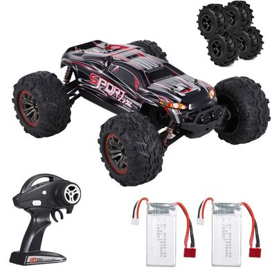 QIYHBVR 1:10 Large Size 4WD High Speed RC Monster Trucks,Hobby Grade RC Cars for Adults Boys Remote Control Vehicle with 550 Carbon Brush Motor
