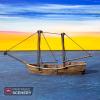 3DEGOS Skiff Ship DND Terrain 28mm for Dungeons and Dragons, D&D, Pathfinder, Warhammer 40k, RPG, Miniature, Tabletop, D and D, Dungeons and Dragons Gifts view 1