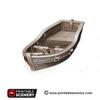 3DEGOS Skiff Ship DND Terrain 28mm for Dungeons and Dragons, D&D, Pathfinder, Warhammer 40k, RPG, Miniature, Tabletop, D and D, Dungeons and Dragons Gifts view 3