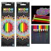 16 Ct Neon Colored Pencils Vibrant Pre-Sharpened Drawing Artist School Coloring view 4
