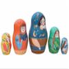 Golden Cockerel Five Sisters Companion Nesting Doll 5pc./5" Based on The Book Five Sisters Matryoshka Babushka view 3