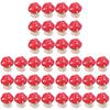 BESTOYARD 36 pcs Miniature Mushroom DIY dollhouse ornament Miniature Landscape Ornament fairy garden decoration mini plant pots Red Mushroom Shaped Desktop Decor Succulents ornaments view 1