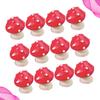 BESTOYARD 36 pcs Miniature Mushroom DIY dollhouse ornament Miniature Landscape Ornament fairy garden decoration mini plant pots Red Mushroom Shaped Desktop Decor Succulents ornaments view 3