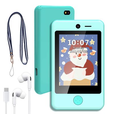 PTHTECHUS Kids Phone Toy for Boys Girls, 3.8 "Touch Screen Toddler Smartphone with Fun Cameras 16 Games MP3 Music Player Audio Recorder Pedometer Torch Alarm Clock Children Phone for Ages 4-14