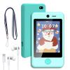 PTHTECHUS Kids Phone Toy for Boys Girls, 3.8 "Touch Screen Toddler Smartphone with Fun Cameras 16 Games MP3 Music Player Audio Recorder Pedometer Torch Alarm Clock Children Phone for Ages 4-14 view 1