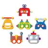 Lide Road 12 PCS Robot Paper Masks Birthday Party Cosplay Masks for Birthday Partys Bots Party Supplies Gift Robots Favor Cosplay Dress up Costumes for Kids Boy Girl Favors view 3