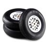 Greendhat 1Pair Rubber Wheel with Aluminum Hub for RC Airplane Model and DIY Robot Tires 1.75" / 2.5"/ 2.75/3" / 3.5" / 4" /4.5"/5'' ( Color : 63mm 2.5 inch ) view 1