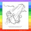 ZOCO  Noahs Ark Coloring Books for Kids (50 Bulk Pack, With Crayons)  Christian Religious Activity Books for Sunday School, VBS, CCD, Church Crafts and Events view 3