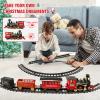 OCHIDO Train Set - Christmas Train Sets for Under The Tree, Electric Train Toy Gift for Boys Girls, with Railway Kits,Cargo Cars & Tracks,Light,Smokes & Sound,for 3 4 5 6 7 8+ Year Old Kids view 4