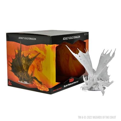 Dungeons & Dragons D&D Nolzur's Marvelous Miniatures: Adult Gold Dragon - Unpainted RPG Figure, Primed & Ready to Paint Out of The Box, Tabletop Roleplaying Game, Dungeons & Dragons