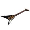 Miniature Electric Guitar, Wooden Miniature Electric Guitar with Stand Black Mini Musical Instrument Dollhouse Model Decoration 7.3in view 1