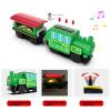 Battery Operated Locomotive Train Set for Wooden Train Tracks,Powerful Engine Train Vehicles Train Electric Remote Control Cars with Light&Sound Train Toy Gift for Kids Toddler view 3