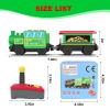 Battery Operated Locomotive Train Set for Wooden Train Tracks,Powerful Engine Train Vehicles Train Electric Remote Control Cars with Light&Sound Train Toy Gift for Kids Toddler view 4