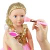 Ecore Fun 19-Piece 18 Inch Doll Clothes & Makeup Set with Dress Cosmetic Bag Brushes Eye Shadow Blushers Hairclip Hair-Ties Combs Mirror Nail File Accessories, Gift for Ages 3+ view 3