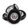 Greendhat 1Pair Rubber Wheel with Aluminum Hub for RC Airplane Model and DIY Robot Tires 1.75" / 2.5"/ 2.75/3" / 3.5" / 4" /4.5"/5'' ( Color : 76mm 3 inch ) view 2