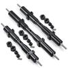 Black Metal Unpowered Rear Axle for Tamiya 1/14 RC Crawler Tractor Trailer 1/10 RC Car Upgrade Parts 133.5/155/182mm (Color : 182mm) view 2