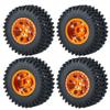 4Pcs 1.0" Beadlock 50 * 20mm/54 * 23mm Wheel Rims Tires Set for 1/24 RC Crawler Car Axial SCX24 90081 AXI00001 AXI00002 Part (Color : Light Grey) view 1
