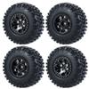 4Pcs 1.0" Beadlock 50 * 20mm/54 * 23mm Wheel Rims Tires Set for 1/24 RC Crawler Car Axial SCX24 90081 AXI00001 AXI00002 Part (Color : Pink) view 1