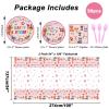 98pcs Dog Birthday Party Decorations Puppy Tableware Set Plates Napkins Pink Dog Theme Tablecloth for Girl Birthday Lets Pawty Party Supplies Kit Pet Dogs Table Cover Dinnerware Paw Print Theme Favors view 2