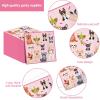 98pcs Dog Birthday Party Decorations Puppy Tableware Set Plates Napkins Pink Dog Theme Tablecloth for Girl Birthday Lets Pawty Party Supplies Kit Pet Dogs Table Cover Dinnerware Paw Print Theme Favors view 4