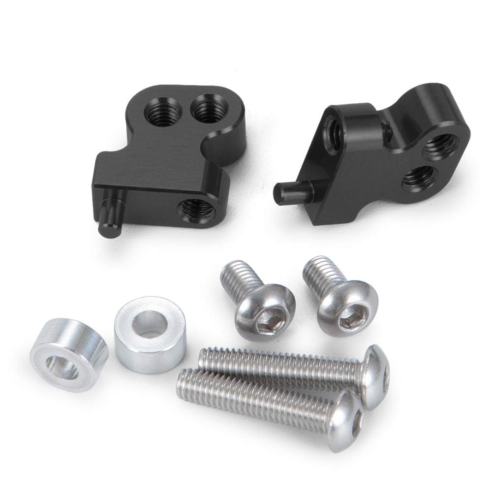 BAIJAC Aluminum Bearing Steering Bell Crank Assembly Set for Tamiya CC01 1/10 RC Crawler Car Upgrade Parts ( Color : Light Grey )