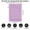 PHOGARY 10 PCS Microfiber Body Wash Mitts, Flannel Soft Face Mitten, Bath Spa Cloth, Reusable Makeup Remover Mitt Gloves, European Style Wash Cloth, 68inch, 10 Colors view 2
