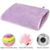 PHOGARY 10 PCS Microfiber Body Wash Mitts, Flannel Soft Face Mitten, Bath Spa Cloth, Reusable Makeup Remover Mitt Gloves, European Style Wash Cloth, 68inch, 10 Colors view 3