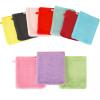 PHOGARY 10 PCS Microfiber Body Wash Mitts, Flannel Soft Face Mitten, Bath Spa Cloth, Reusable Makeup Remover Mitt Gloves, European Style Wash Cloth, 68inch, 10 Colors view 4