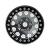 35mm Width RC 1.9" Beadlock Wheel Rims, 4pcs Metal Wheel Hubs for 1/10 Axial Scx10 SCX10 II Scx10 III D90 D110 TRX-4 (Titanium & Black) view 3