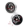 1/2/4PCS 1.9 Inch Metal Alloy Beadlock Wheel Rims for Axial SCX10 90046 90047 CC01 TRX4 1/10 RC Crawler Car Parts ( Color : Black Sliver 1pcs ) view 2