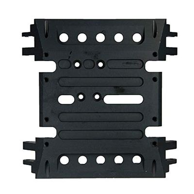 Center Gear Box Mount CNC Aluminum Skid Plate for Axial Wraith RC Rock Crawler (Color : Black)