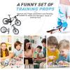 35 Pcs Mini Finger Toy Set, Finger Scooter, Finger Skateboards, Finger Shoes, Mini Finger Bikes, Finger Tops, Finger Pants, Finger Knee Pads, Tiny Swing Board, Mini Bike Wheels Toys for Party Favors view 4