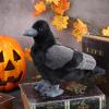 Aoriher 12 Inch Crow Plush Stuffed Animal Soft Black Fluffy Plush Toy Realistic Bird Stuffed Animal for Home Decoration Pet Party Favors Collection Supplies view 3
