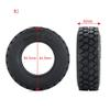 22/25/28/30mm Rubber Tyres Wheel Tires for Tamiya 1/14 RC Trailer Tractor Truck Front & Rear Wheel Rims Accessories Part (Color : 4Pcs Style 2) view 3