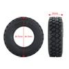 30mm Width Black Rubber Tyres Wheel Tires for Tamiya 1:14 RC Trailer Tractor Truck Front Wheel Rims 2# (Color : 4 Pcs) view 2
