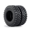 30mm Width Black Rubber Tyres Wheel Tires for Tamiya 1:14 RC Trailer Tractor Truck Front Wheel Rims 2# (Color : 4 Pcs) view 4