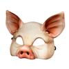 Dzrige Halloween Pig Mask Scary Half Face Pig Mask for Halloween Masquerade Carnival Tricky Party Cosplay Props view 2